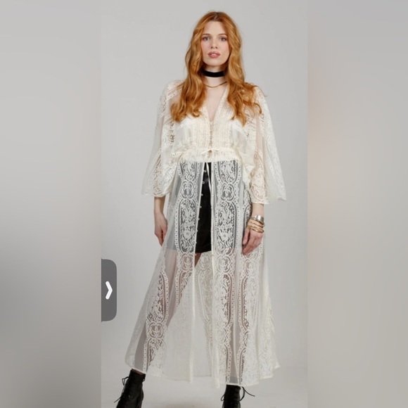 Band of the Free Cynthia Lace Duster NWT - Picture 1 of 8